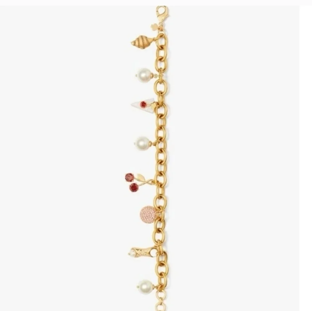 💛🔹️Kate Spade 🔹️Pastry Shop Charm Bracelet [Msrp $170] - Picture 4 of 4